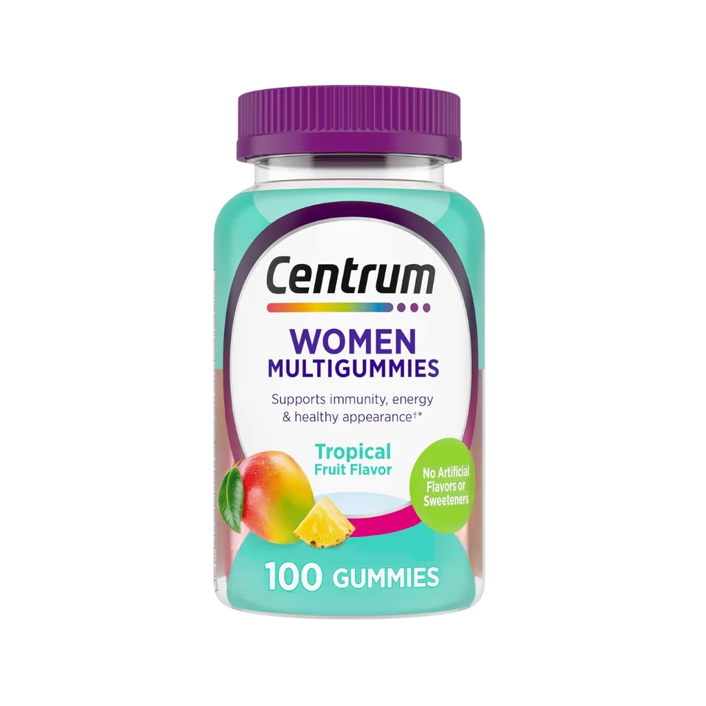 Multivitamínico Centrum Women Multigummies - Inmunidad, Energía y Apariencia Saludable