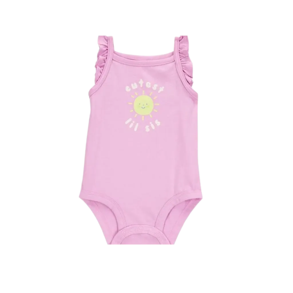 Body Carter's para Bebé Niña - Cutest Lil Sis (18M)