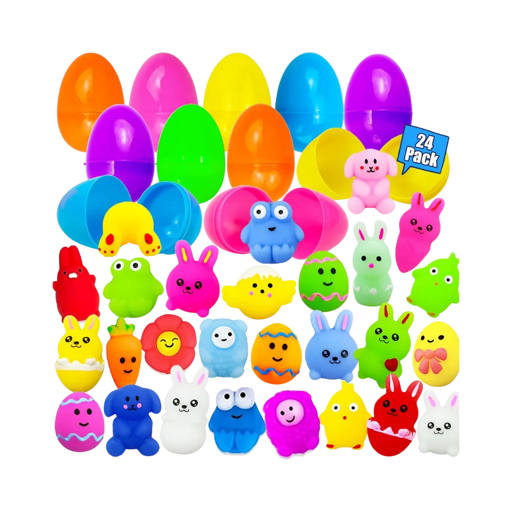 Huevos de Pascua Sorpresa con Squishies - Juguetes Sensoriales