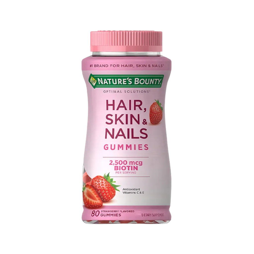 [BOU-01] Gomitas de Biotina Nature's Bounty Hair, Skin & Nails - Salud y Belleza Integral