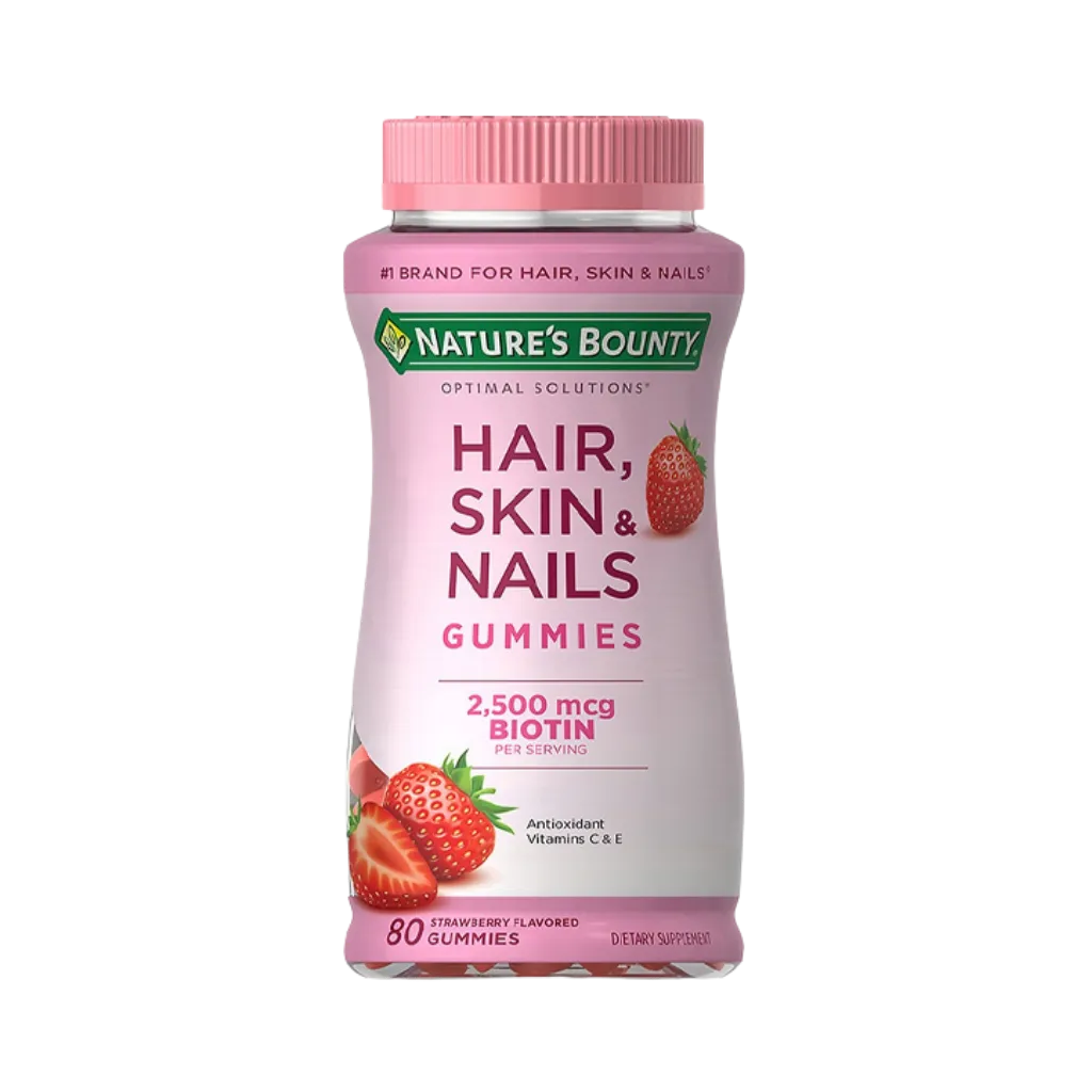 [BOU-01] Gomitas de Biotina Nature's Bounty Hair, Skin & Nails - Salud y Belleza Integral