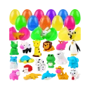 Huevos de Pascua Sorpresa con Borradores de Animales