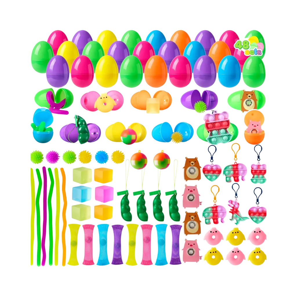 Huevos de Pascua Sorpresa con Juguetes Sensoriales