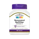 Extracto de Resveratrol y Vino Tinto 21st Century - Soporte Antioxidante y Bienestar Cardiovascular