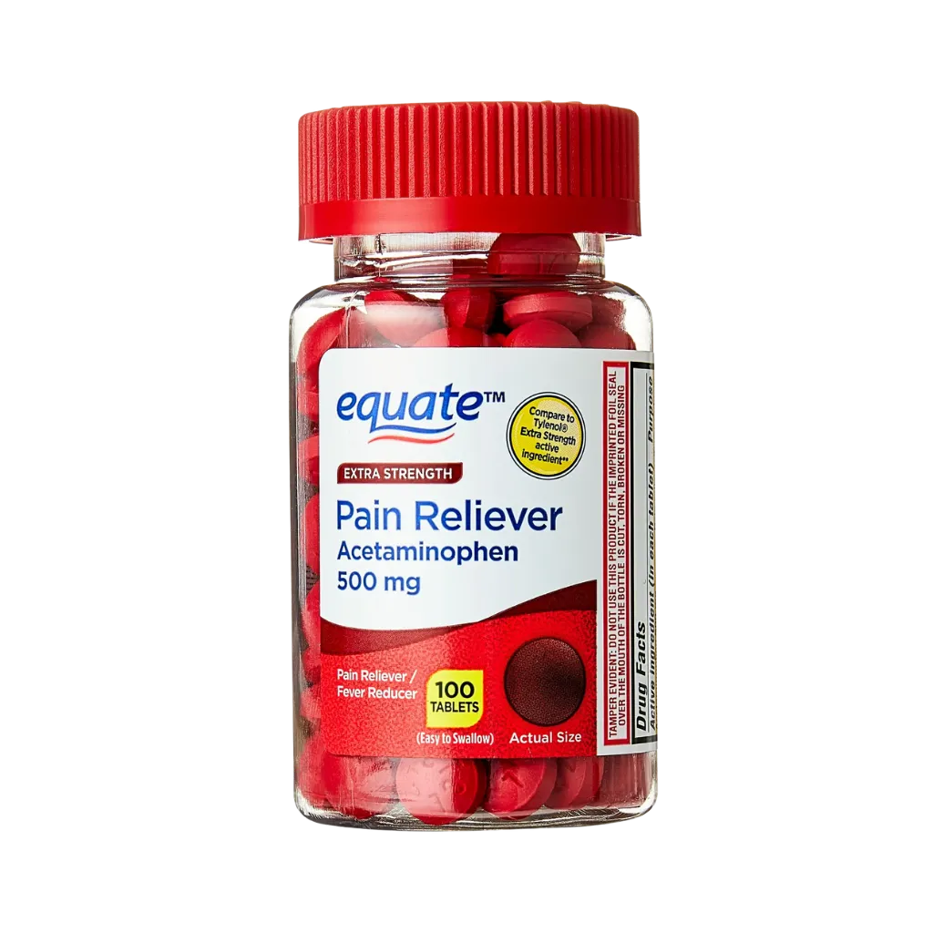 [EQU-04] Acetaminofén Equate Extra Strength - Alivio Eficaz del Dolor y Reductor de Fiebre