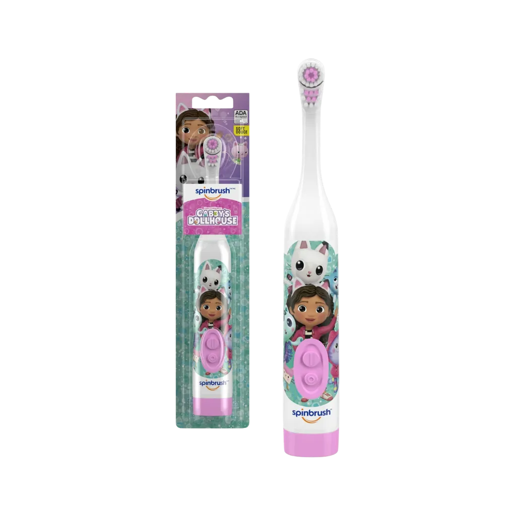 Cepillo de Dientes Eléctrico Spinbrush - Limpieza Profunda y Divertida para Niños (Gabbys Dollhouse)